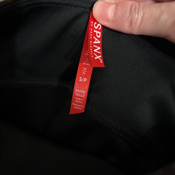 Spanx Faux Leather Leopard Leggings in Leopard Shine | Small Petite - Picture 2 of 2